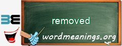 WordMeaning blackboard for removed